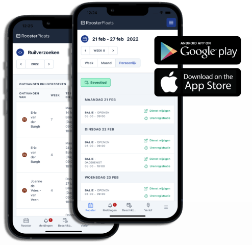 Waar kan ik de App van Roosterplaats downloaden?